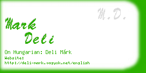 mark deli business card